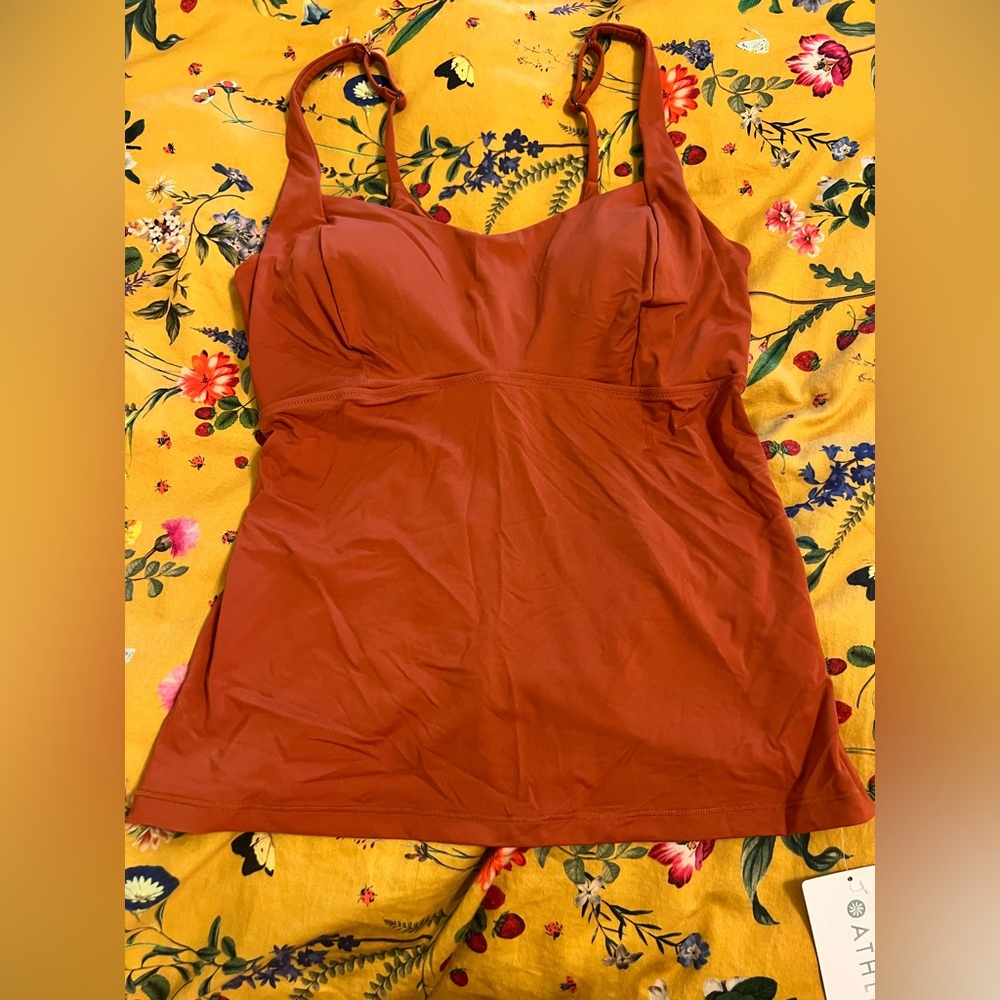 Athleta Burnt Orange Swim Top